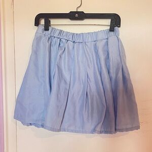 Light blue pleated skirt NWOT